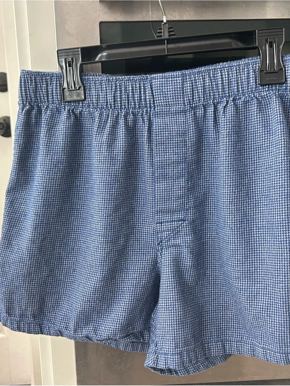 Banana Republic Men's Boxer Shorts Trio - Olive, Light Blue, Navy Plaid 28-30